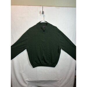 Mens Store Bloomingdales Merino Wool Green Sweater XXL